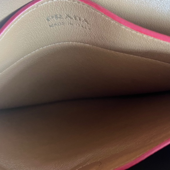 Prada Ostrich Medium Double Bag Rosso Tote - Picture 13 of 15